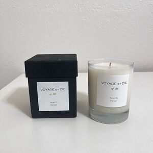 Voyage et Cie Monoi Tahiti Candle Classic High Ball in Black Box 4" - 14 oz